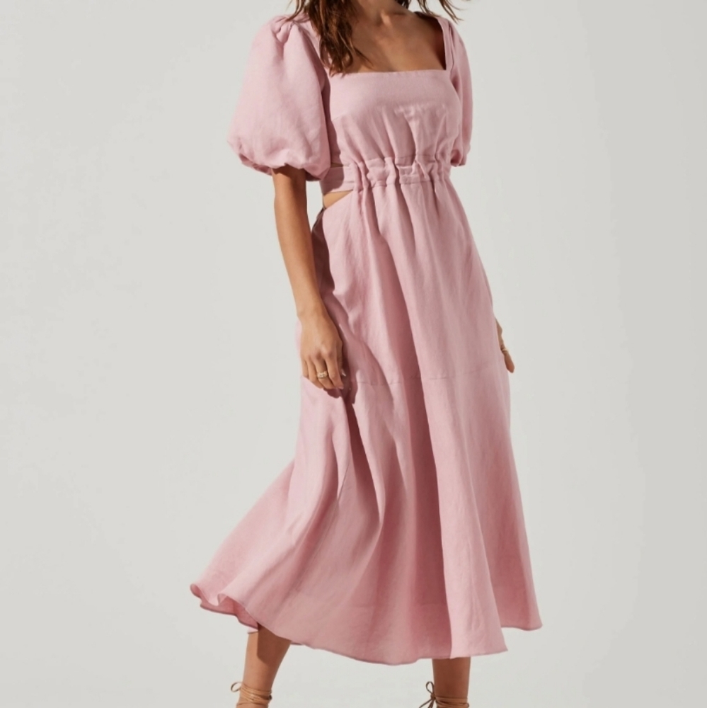 ASTR the label Angeles linen blend Dress